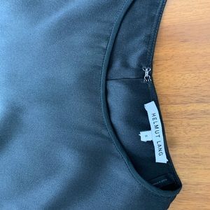 Helmet Lang - size 6- black dress, gorgeous seams/pleats -
